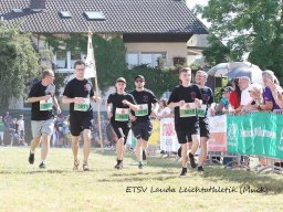 5 km Teamlauf Ziel