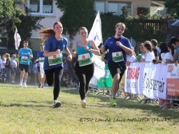 5 km Teamlauf Ziel