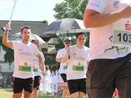 5 km Teamlauf Ziel