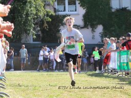 5 km Teamlauf Ziel