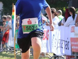 5 km Teamlauf Ziel